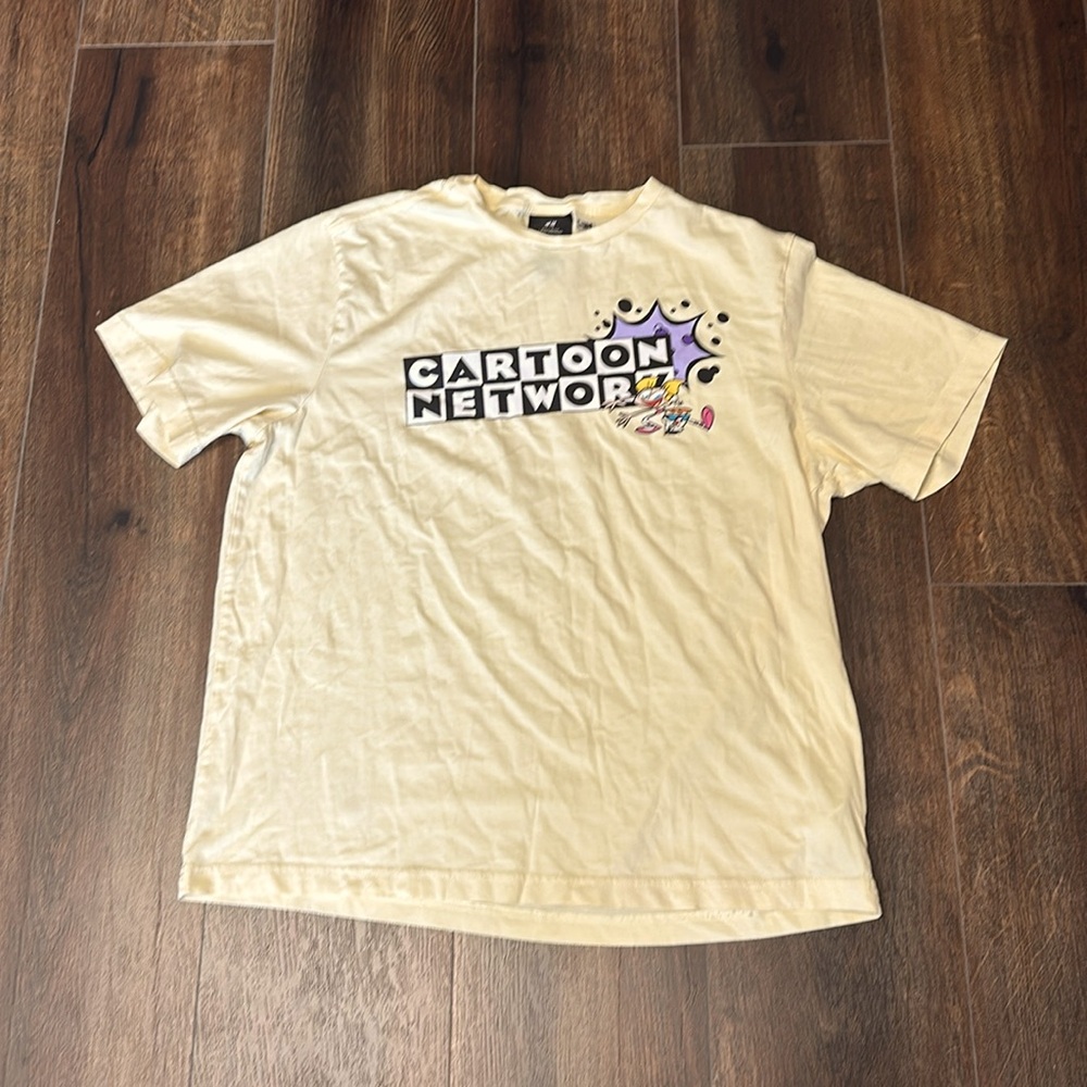 H&M Cartoon Network T- Shirt  Dexter's Laboratory Short Sleeve Size L.
